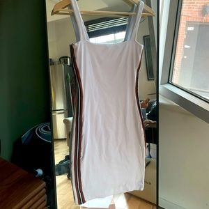 KOOKAI short white side stripped dress XS
